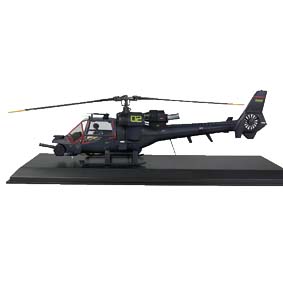 Helicóptero Trovão Azul Brinquedo em metal escala 1/32 Raridade
