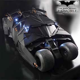 Hot Toys Batmobile Tumbler escala 1/6 Batmóvel Batman O Cavaleiro das Trevas