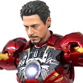 Hot Toys Iron Man MARK IV with Granty Suit UP : Hot Toys Homem de Ferro Mark iv