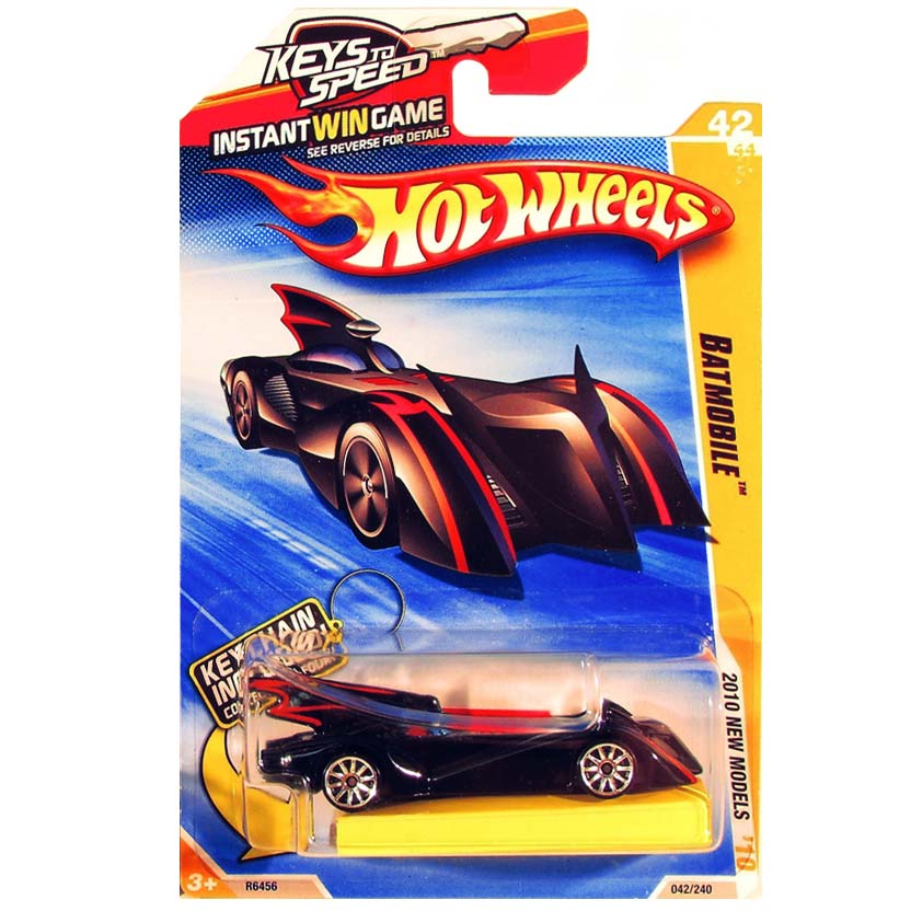 Hot Wheels 2010 Batmobile w/ Keychain (com chaveiro) R6456 42/44 042/240