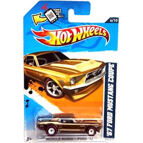Hot Wheels 2012 Superized Super Treasure Hunts 67 Ford Mustang Coupe V5373 6/10 116/247