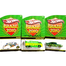 Hot Wheels 3 Convenção Brazil 2010 - VW Drag Bus, 65 VW Fastback e Deco Delivery