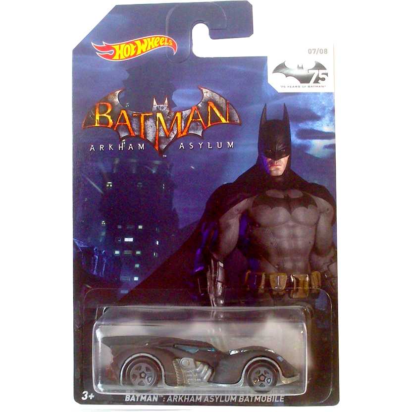 Hot Wheels 75th Anniversary of Batman 2014 Batman Arkham Asylum Batmobile (Batmóvel) TPN14