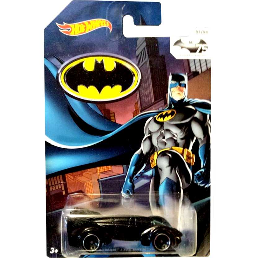 Hot Wheels 75th Anniversary of Batman 2014 Batman Live Batmobile (Batmóvel) TPN1