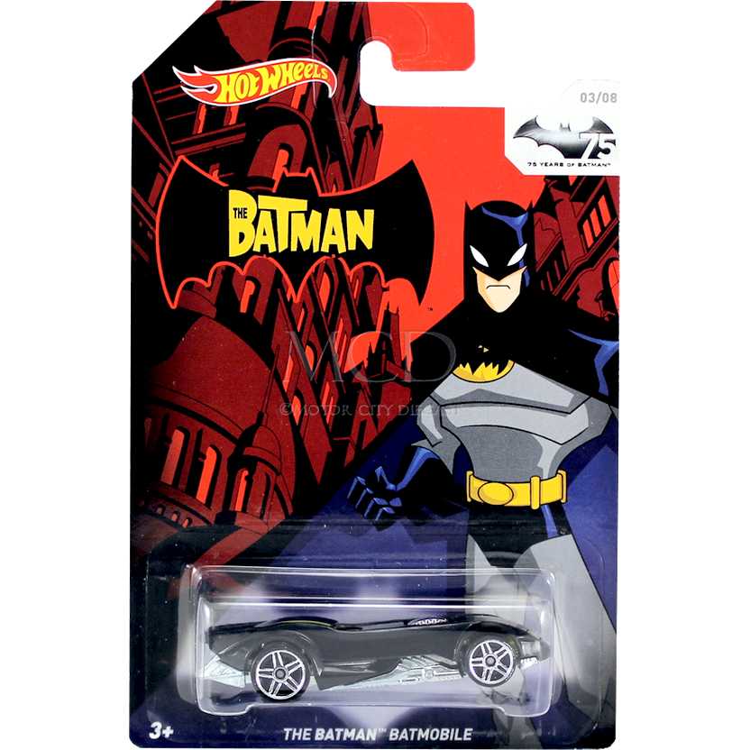 Hot Wheels 75th Anniversary of Batman 2014 The Batman Batmobile ( Batmóvel ) TPN9
