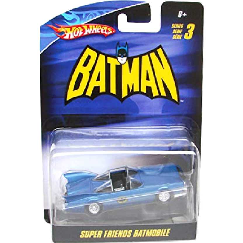 Hot Wheels Batmóvel Batman Super Friends Batmobile escala 1/50 N8015 series 3