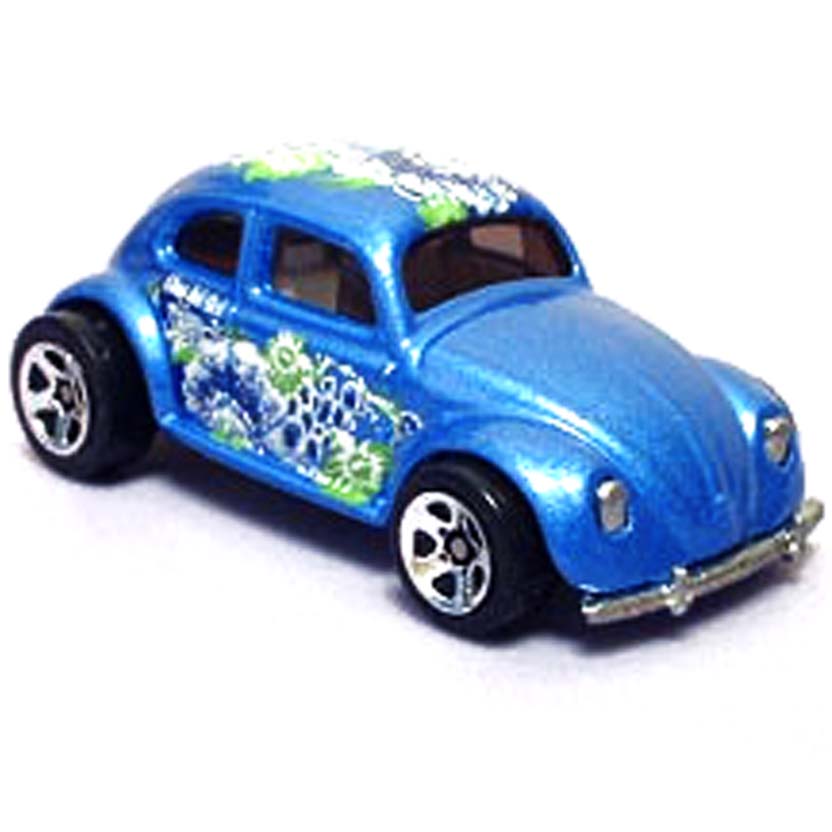 1998 Hot Wheels Surf 'N Fun Series 2/4 VW Bug Blue Volkswagen Beetle #962  NOC