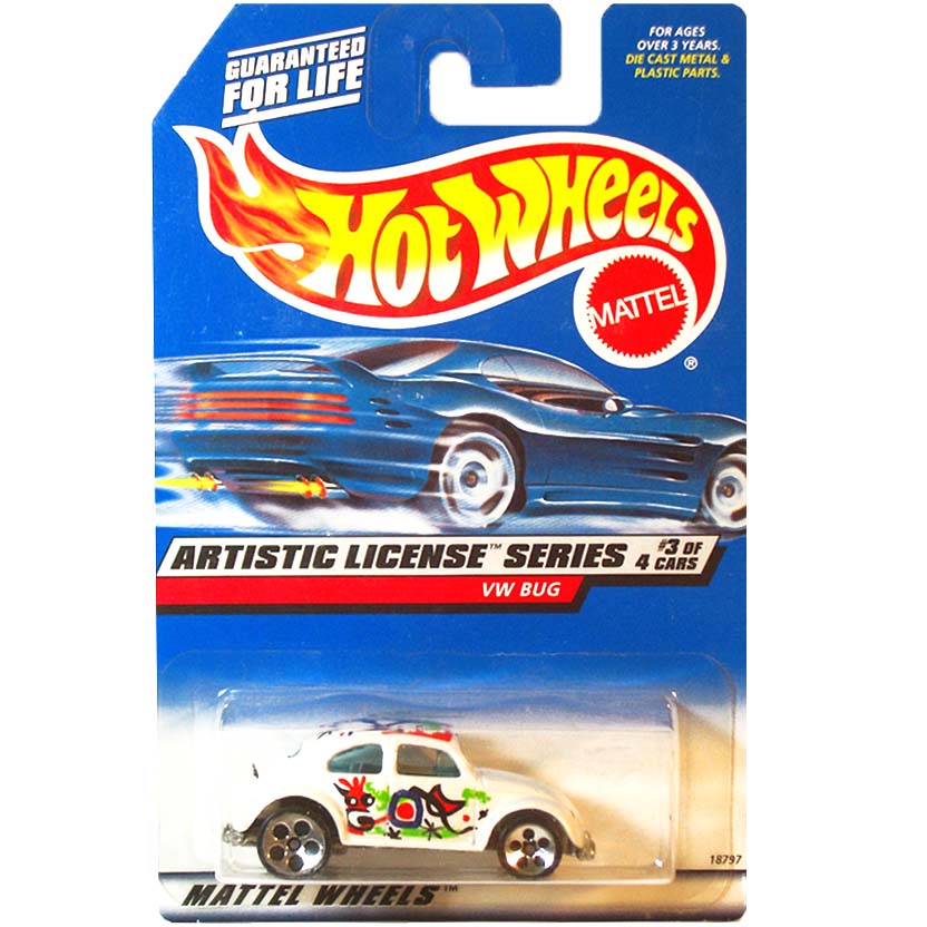 Hot Wheels catálogo 1997 VW Bug artistic license 3/4 (Fusca) collector #731 18797