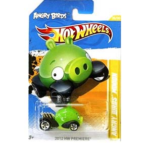 Hot Wheels - Angry Birds Minion Pig 2012, Carro Temático do Jogo, Porco, Carrinho de Bebê Hot Wheels Usado 80146409