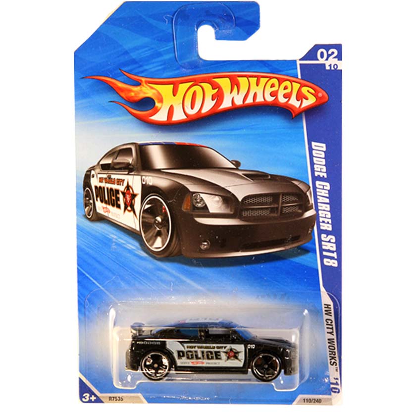 Hot Wheels Poster 2010 Dodge Charger SRT8 Police R7535 series 02/10 118/214