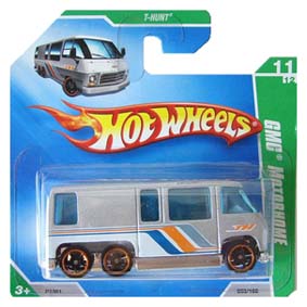Hot Wheels raro GMC Motorhome T-Hunt (HotWheels Treasure Hunt 2009 053/166) P2361 