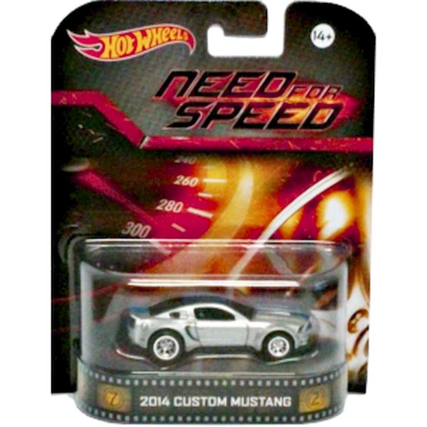 Hot Wheels Retro Entertainment Need For Speed 2014 Custom Mustang BDT87 escala 1/64