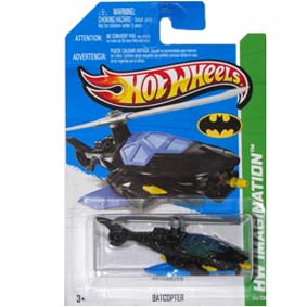 Hot Wheels série 2013 Batcopter Batcóptero do Batman X1712 series 64/250