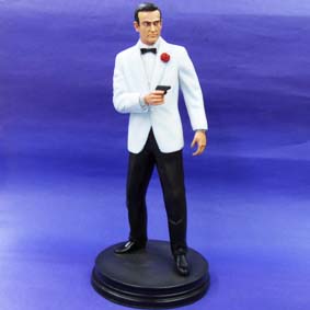 deal with Saga Paralyze James Bond 007 (branco) - Sean Connery - Arte em Miniaturas