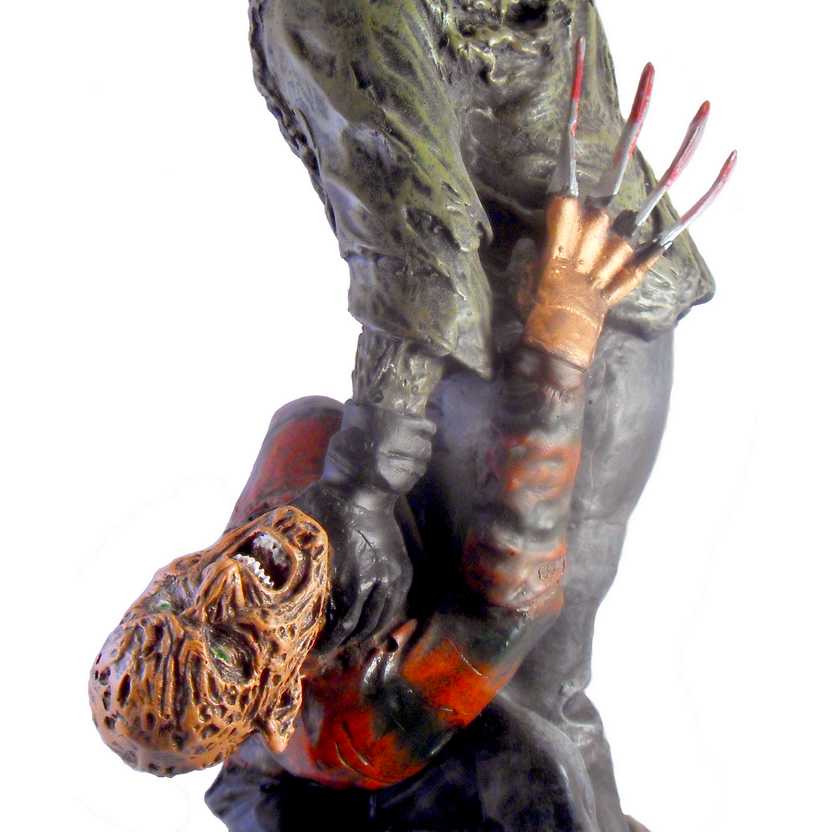 Estatua Resina Jason X Freddy Krueger Filme Sexta Feira13