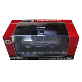 Land Rover Range Rover Sport com caixa de acrílico (escala 1/64)