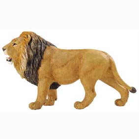 Leão pintado a mão (miniaturas de animais Safari) 111289
