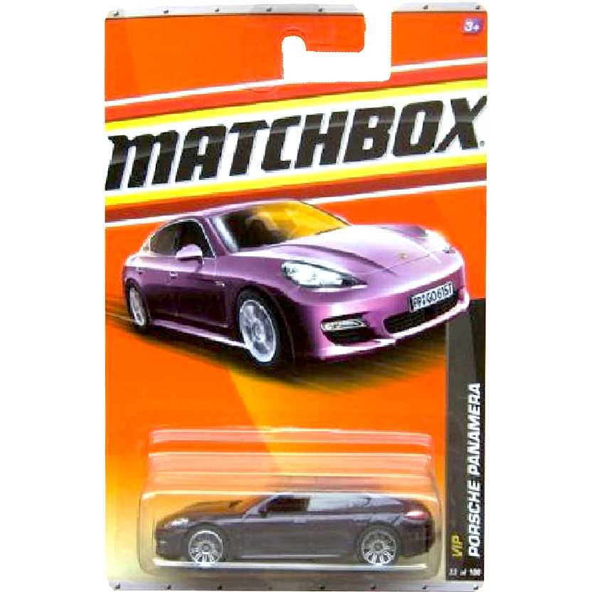 Linha 2011 Matchbox VIP Porsche Panamera 33/100 V0277 roxo metálico escala 1/64