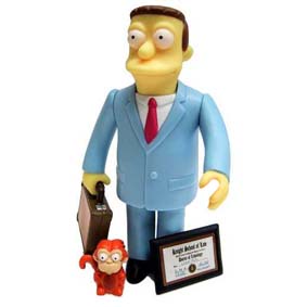 Lionel Hutz (aberto) Boneco do Simpson Celebrity série 2