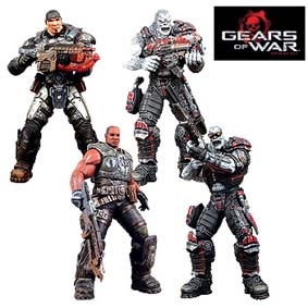 Marcus, Cole, Locust Drone e Sniper (Gears of War)