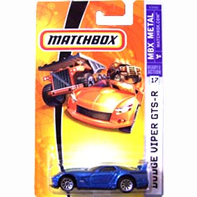 Matchbox catálogo 2007 Dodge Viper GTS-R número 17 K9482