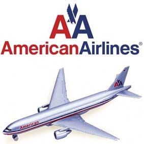Miniatura avião American Airlines Boeing 777-200 marca Welly die cast