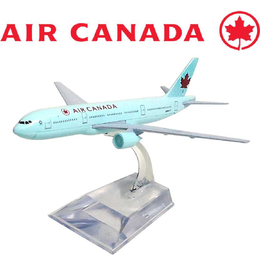 Miniatura de Avião Comercial Boeing 777 Air Canada Aviões Comerciais