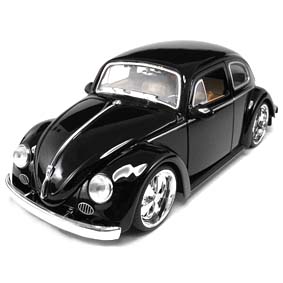 Miniatura de Fusca preto (1959) VW Beetle marca Jada Toys escala 1/24