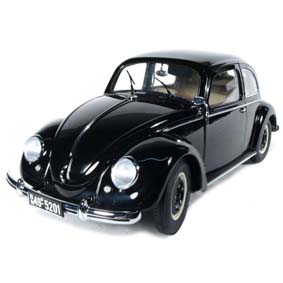 Miniatura de Fusca Preto Volkswagen Fusca Beetle (1949)