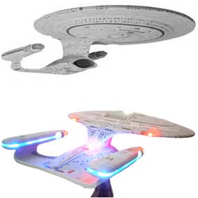 Miniatura Nave Jornada nas Estrelas Star Trek TNG Enterprise NCC-1701-D