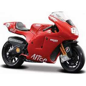 Motos da Maisto escala 1/18 Ducati Desmosedici #65 Loris Capirossi (2006)