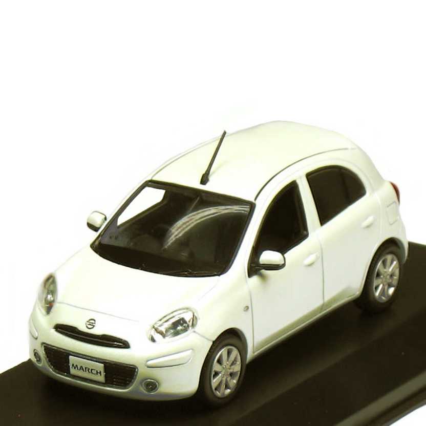 Nissan March cor branco pérola - Kyosho Jcollection escala 1/43
