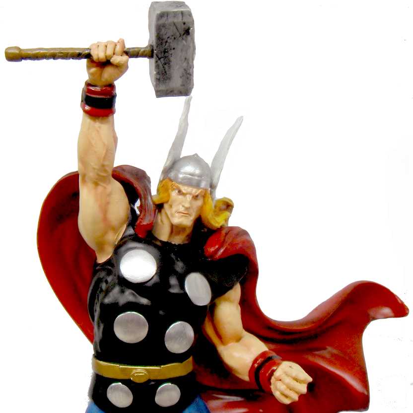 Estátua Thor Com Machado Resina Realista 18cm Altura Marvel