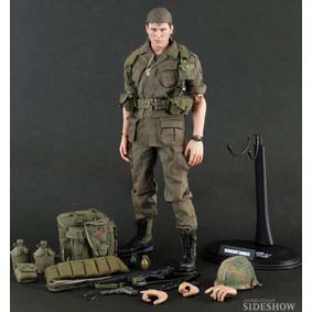 Platoon Hot Toys Action Figures Sergeant Barnes Collectible Figure ( Figuras de Ação )