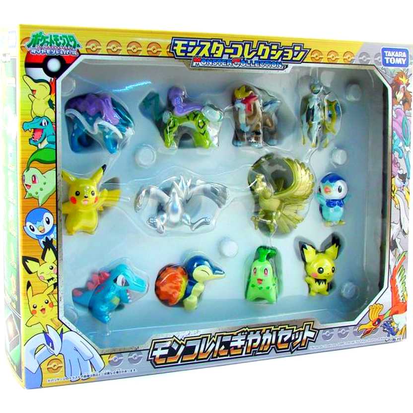 Pokemon Pocket Monster Collection Full Figure Set com 12 bonecos