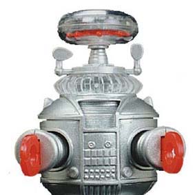 Robô B-9 do seriado Perdidos no Espaço (movido à corda) Robot YM-3 Windup 1997