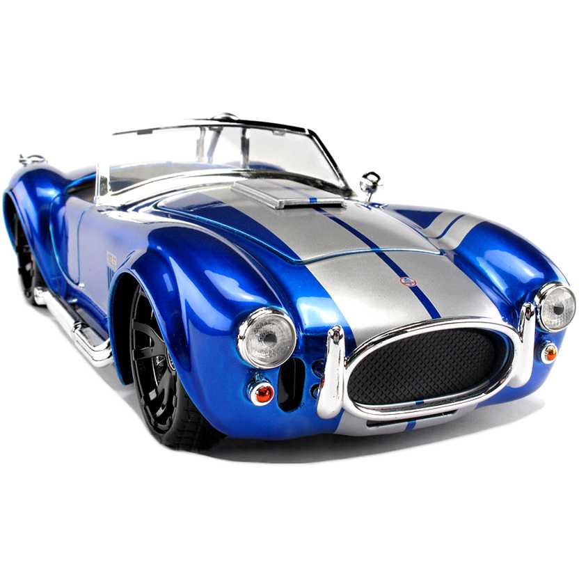 Miniatura Carro Colecionável Ford Shelby Cobra 427 1965 Azul