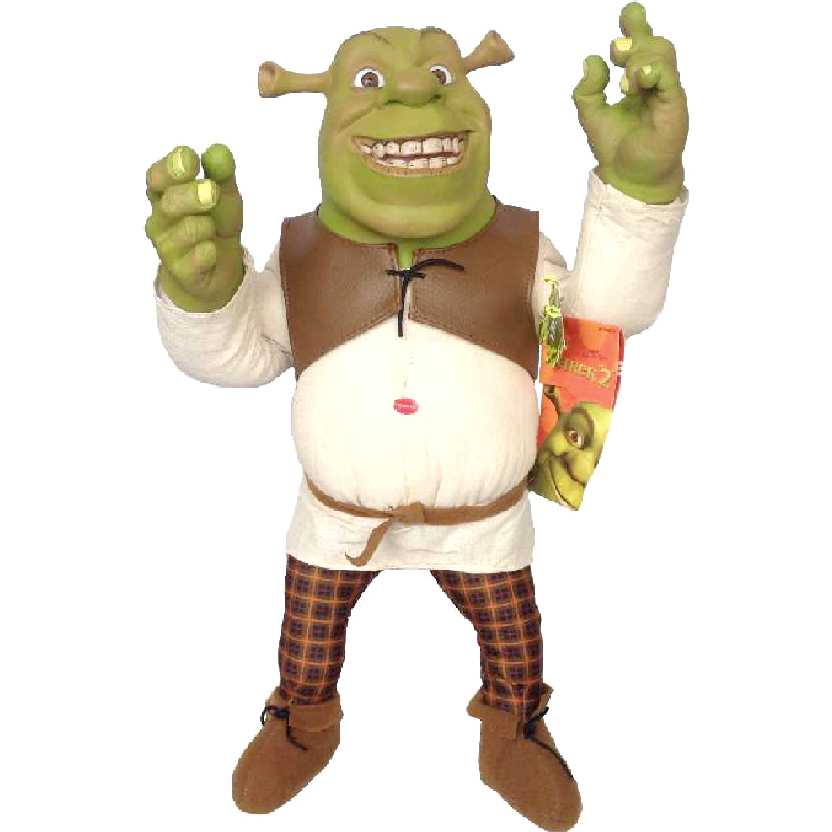 Shrek que fala (com som) 38cm + articulável (Dreamworks)