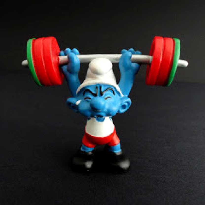 Smurf Halterofilista marca Schleich 20737 Weightlifter Smurf