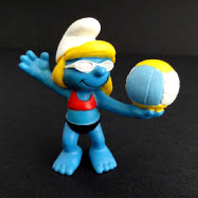 Smurf Jogadora de Vôlei marca Schleich 20738 Beach Volleyball Smurf