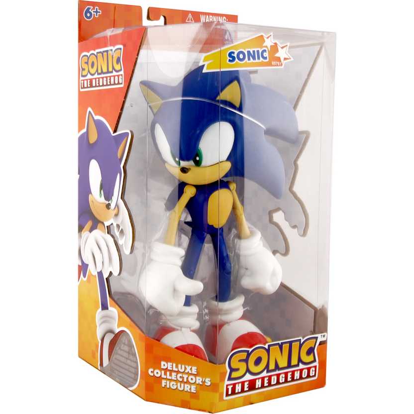 Sonic (25 cm) The Hedgehog Deluxe Collectors - Jazwarez Action Figures -  Arte em Miniaturas
