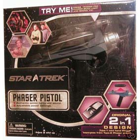 Star Trek  Phaser Pistol - Eletrônico (aberto)