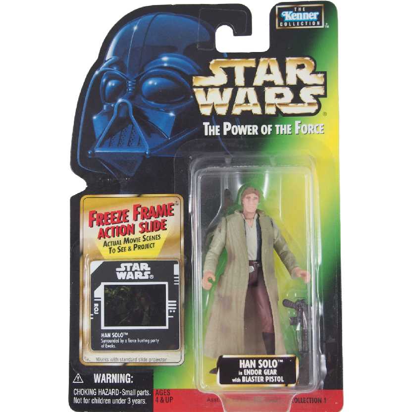 Star Wars Han Solo (In Endor Gear) The Power of the Force Kenner Action Figures