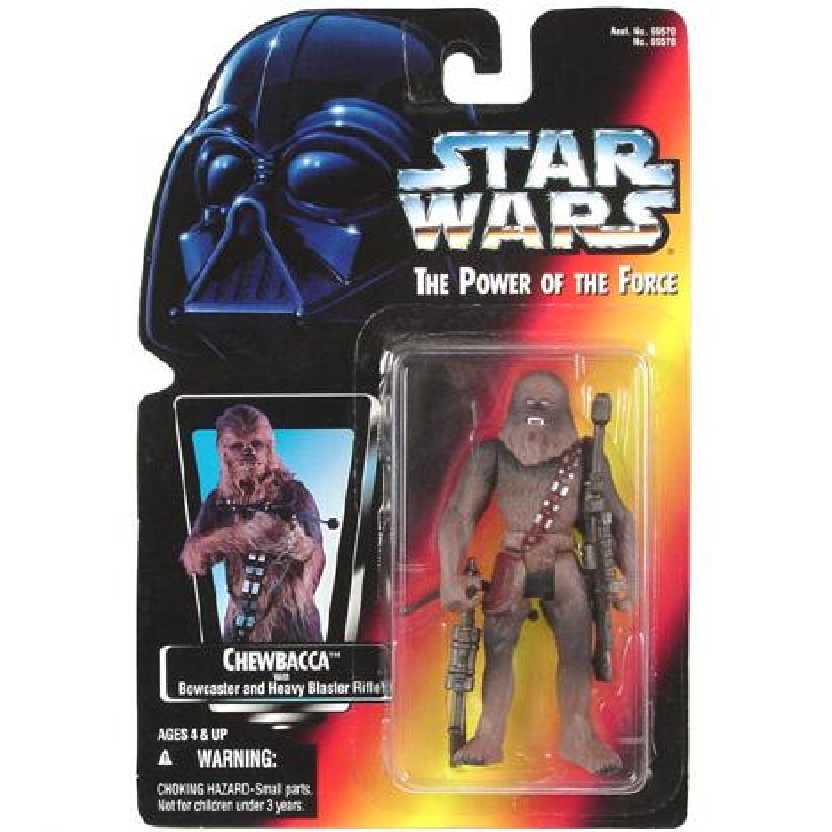 Star Wars The Power of the Force Chewbacca with Bowcaster and Heavy Blaster Rifle 
