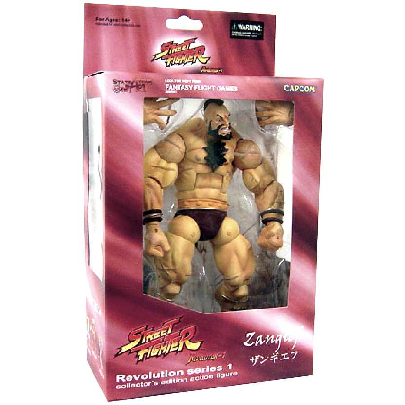 Zangief Street Fighter Boneco Busto Coleção Presente 16cm