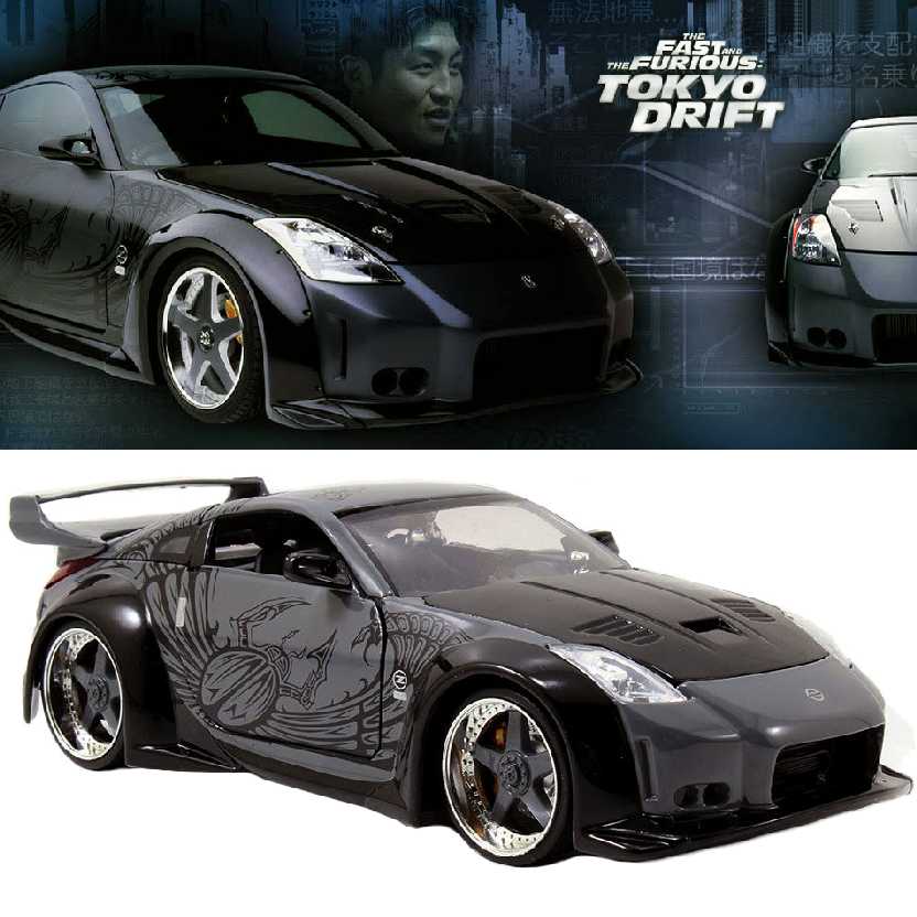 The Fast and Furious Tokyo Drift Nissan 350Z Velozes e Furiosos 3 Jada Toys escala 1/24