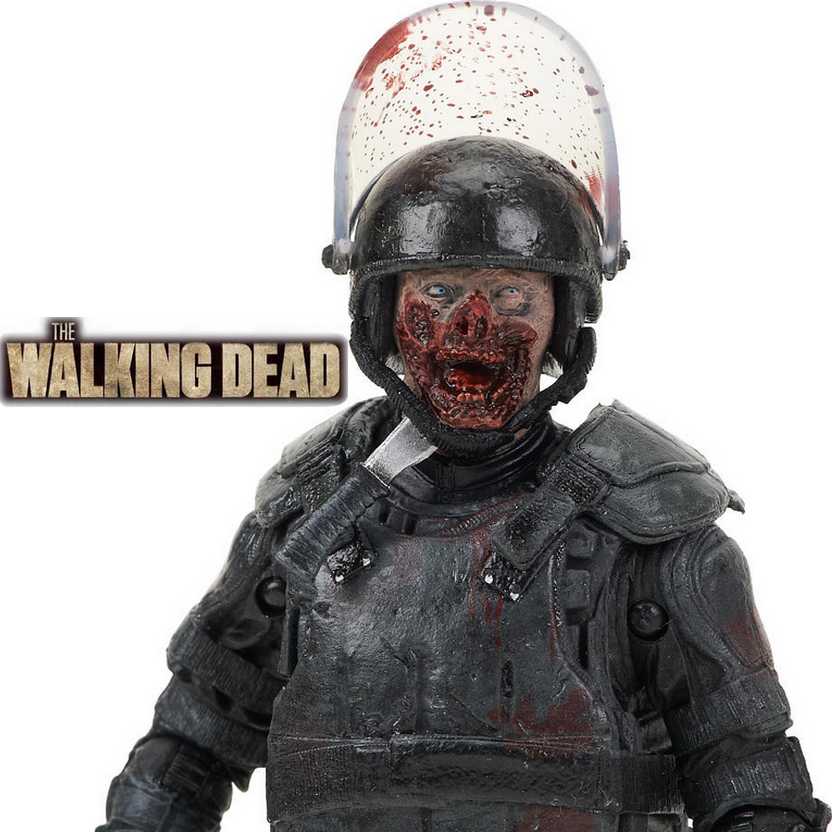 The Walking Dead AMC TV series 4 - Riot Gear Zombie McFarlane Toys Action Figure