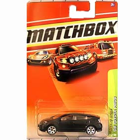 Toyota Miniaturas de carros :: Miniatura do Toyota Prius preto (2008) Matchbox 1/64