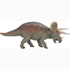 Triceratops pintado a mão