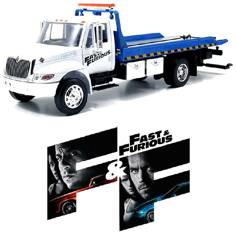 Velozes e Furiosos: Guincho International Durastar 4400 Flat Bed marca Jada Toys escala 1/24